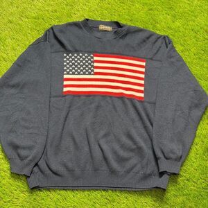 90s American Flag Sweater